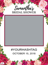 Rose Bridal Shower Selfie Frame Large - 115cm x 80cm